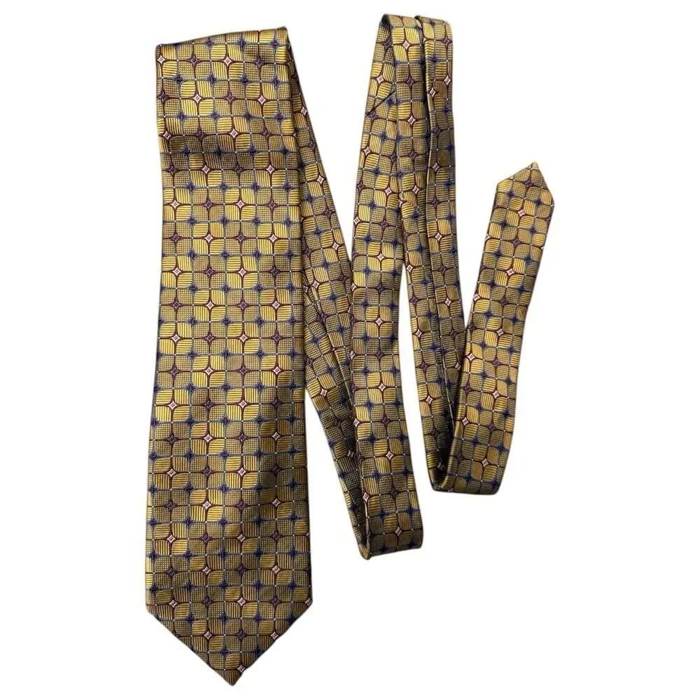 Jos A Bank Multicolored 100% Silk Tie